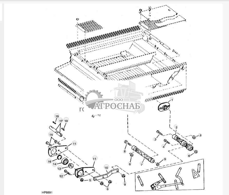 PRECLEANER CHAFFER FRAME ARMS 